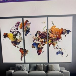 56 x 36 three panel print